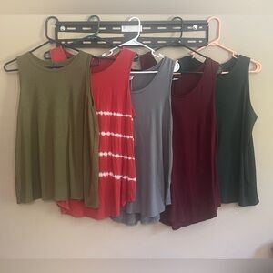 5 old navy luxe tanks